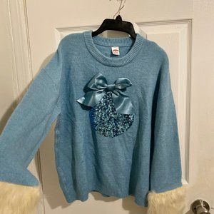 Blue soft sweater